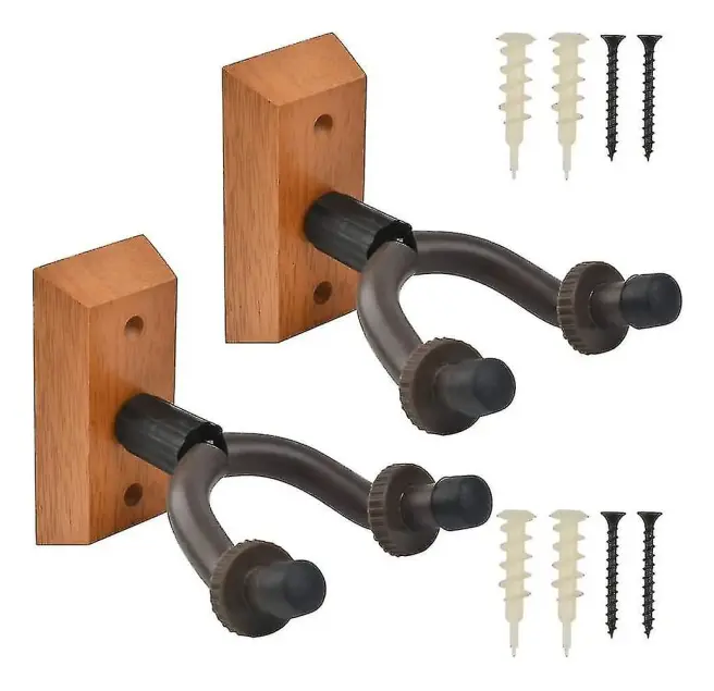 2 st Gitarrs väggfäste Gitarruppsättning Gitarrs väggmontering