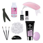 11st Acrylic Gel - Poly Builder Gel Kit med Led-lampa - Wild Orchid