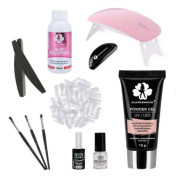 11st Acrylic Gel - Poly Builder Gel Kit med Led-lampa - Nude