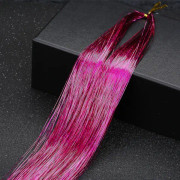36 tum hårflimmer, glittrande glitter, glitter, älvhår, löshår, värmetåligt (trefärgat)