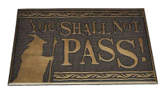 Pyramid Lord Of The Rings: You Shall Not Pass Rubber Mat (Zerbino) Merchandising (New)