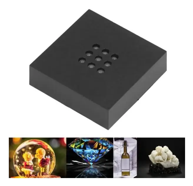 HURRISE LED Display Base LED Display Base, RGB Gradient Light Crystal Display Base Hållare Deco Lamp