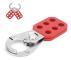 BEL-7643670035090-Lås Hasp 1 In Käft Lockout Hasp Säkerhet Tagout För hänglås Plastisolerad Snap Lock Nylon P