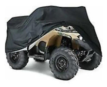 Anti-UV XXXL Svart Skyddspresenning för Motorcykel, Quad, ATV - Utomhusskydd, 256x110x120cm