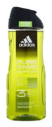 Adidas - Pure Game Shower Gel 3-In-1 New Cleaner Formula - For Men, 400 ml