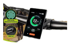 E-Cykel Display, Bluetooth-anslutning, Kompatibel med Bafang Motor, EKD01 (Bluetooth Navigation 8 språk)