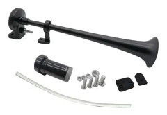 Bil Lastbil Horn, Superhögt, Universell Kompatibilitet, 12V, Svart Motor och horn