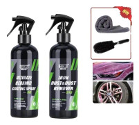 Bil Nano Keramisk Beläggning, Lackskydd, Hydrofobisk Formula, S6-300ml x S3-300ml