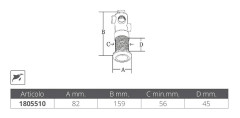 Marine Town Klarinett Thru-hull Silver 3/4´´