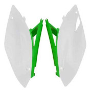 Rtech Sidpaneler Kawasaki Kx 250 F 2009-2012/kx 450 F 2009-2011 Grönt,Vit
