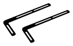 Vogel's SOUND 1250 - Monteringskomponent (2 soundbar-konsoler) - för ljudsystem - svart - bakom platt panel