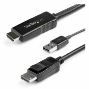 Adapter Display Port till HDMI/VGA Startech HD2DPMM2M (2 m) Svart