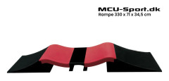 MCU-Sport Skate Double Wave Ramp set 330 x 71 x 34,5 cm