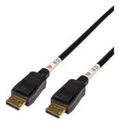 DELTACO - DisplayPort-kabel - DisplayPort (hane) till DisplayPort (hane) - DisplayPort 2.1 - 50 cm - 8K30 Hz (7680 x 4320) stöd - svart