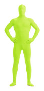ler herr och dam spandex helkropp zentai kostym body ljusgrön XX-Large