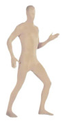 ler herr- och damspandex helkropp Zentai kostym body nude stor