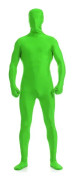 ler herr- och damspandex helkropp zentai kostym body limegrön XX-Large