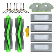 utbytestillbehör för robotaspirator iRobot Roomba Combo R111840 R1138 14 paket 2 brosses principales, 4 filters, 6 brosses latérales, 2