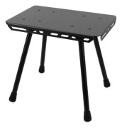 HURRISE Bärbar hopfällbar pall Bärbar hopfällbar pall Lätt aluminium Oxfordduk Sittdyna Möbelpall Svart