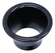 2.6in Luftintagsturbohornströmungstapeladapter CNC-Aluminium-Auto-Umbauteil Schwarz