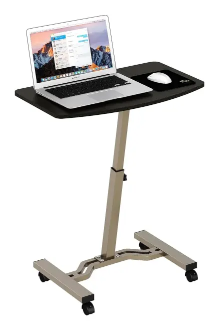Höjdjusterbart mobilt laptopstativ skrivbordsvagn, höjdjusterbar från 71 cm till 83 cm