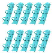 hall 10PCS 3-Ring Binder Mekanism Ersättning Metall O-formade Ringar Lösblad Bindande Ryggradar Kammar för Binder Planerare Grön 3 Ring-10PCS