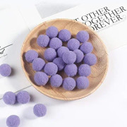 ldoor Premium 400 st 10 mm marinblå pom poms, hantverkspom pom bollar, färgglada pom poms för DIY kreativa hantverk dekor lavendel 10 mm