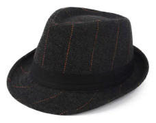 esh Unisex Klassisk Trilby Fedora Hatt Svart/Rutnät 7-7 3/8