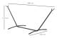 Rootz Hammock Frame - Hängmatta Stativ Med Krokar - Universal Hängmatta - Trädgård - Camping - Picknick - Svart - 280 x 120 x 110 cm