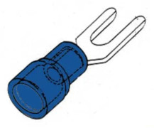 Gaffelspade Blå 3,7 mm