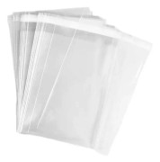 YQ 50 st transparenta 8\" x 12\" självhäftande cellofanpåsar återförslutningsbara poly-påsar 2,8 mil OPP-påse för förpackning av kläder, T 1 st (förpackning om 50)
