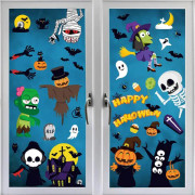 9 Halloween-fönsterdekaler fladdermusdekaler