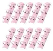 hall 10PCS 3-Ring Binder Mekanism Byte Metall O-formade Ringar Lösblad Bindande Ryggar Kammar för Binder Planerare Rosa 3 Ring-10PCS