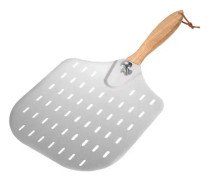 （60,5x30,3x1,6cm）Perforerad pizzaskal, pizzaskal i rostfritt stål