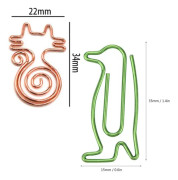 30 st Dog Paper Clips Tecknad bokmärke Paper Clips Metallpapper
