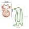 30 st Dog Paper Clips Tecknad bokmärke Paper Clips Metallpapper
