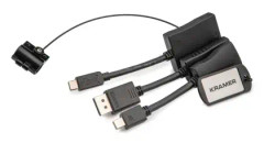 Kramer Adaptor Ring 12 -Cable adapters: DP (M) to HDMI (F)_ Mini DP to HDMI (Thunderbolt), USB C-HDM
