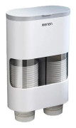 Mhtech Väggmonterad Pappersmuggshållare Dubbelrör Design Rymmer 80 Pappersmuggar Med En Diameter På 7,5 Cm