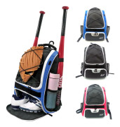 Baseball Bag-Baseball Ryggsäckshållare för baseball, stort huvudfack, Softball Tball & utrustning för ungdomar och vuxna B
