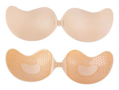 Osynlig Push Up BH för Kvinnor Rygglös Axelbandslös BH Sömlös Frontstängning Bralette Underkläder Självhäftande Silikon BH-kuddar 1 st Hud A 1pcs Skin A
