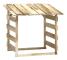 Pergola med tak 6 st 100x90x100 cm Impregnerad furu