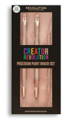 Makeup Revolution Creator Revolution Precision Paint Brush Set en uppsättning med tre penslar för exakt ögonmakeup (P1)