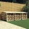 Pergola med tak 6 st 100x90x100 cm Impregnerad furu