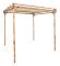 Wei Pergola Bambu 170x170x220 cm #0