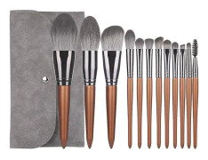 12 Makeupborste Set Brush Pattern Series Mjuk Mikrokristallin Siden Fullt Set Av Multifunktionella Makeupverktyg