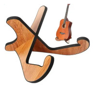 Gitarrställ Trä Tjock Universal,eidoct Trä X-ram Robust Instrumentställ Med Mjuka Läderkanter För Akustiska Klassiska Basgitarrer-