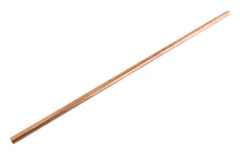 Rör i mässing, runt, längd 50 cm, modelltillverkning (ytterdiameter 12 mm)