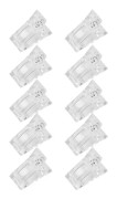 10 st / Set Transparenta Nagel Tippar Klämmor Poly Gel Snabb Byggnadsform Klämmor Nagel Gel Tillbehör