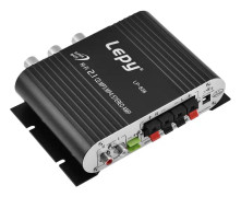 Mini HiFi 2.1 Stereo Basförstärkare Auto Hem Audio Effektstärkare Digital Amp Svart