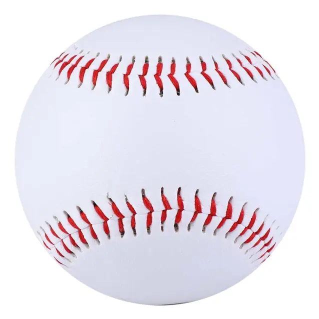 9-tums vit basboll basebollträningsträningsboll mjukboll sportlagspel PVC